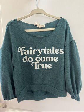 Joyfolie Juana top in Heather Deep Sea - size 4